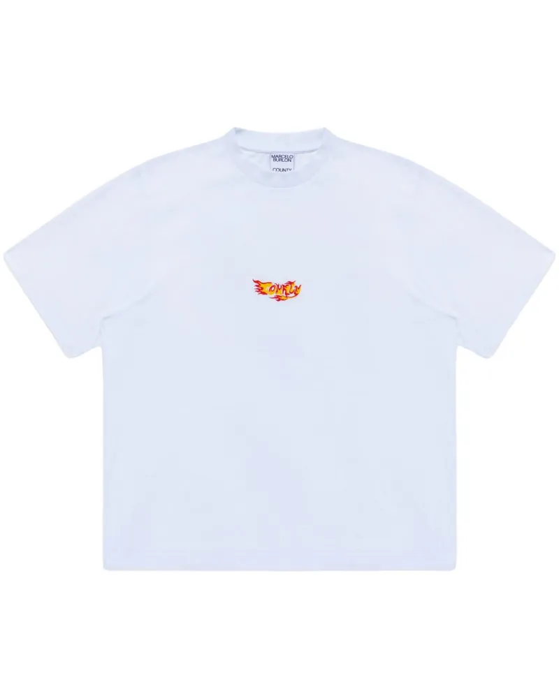 Marcelo Burlon | County of Milan County Flame T-Shirt - Weiß Weiß
