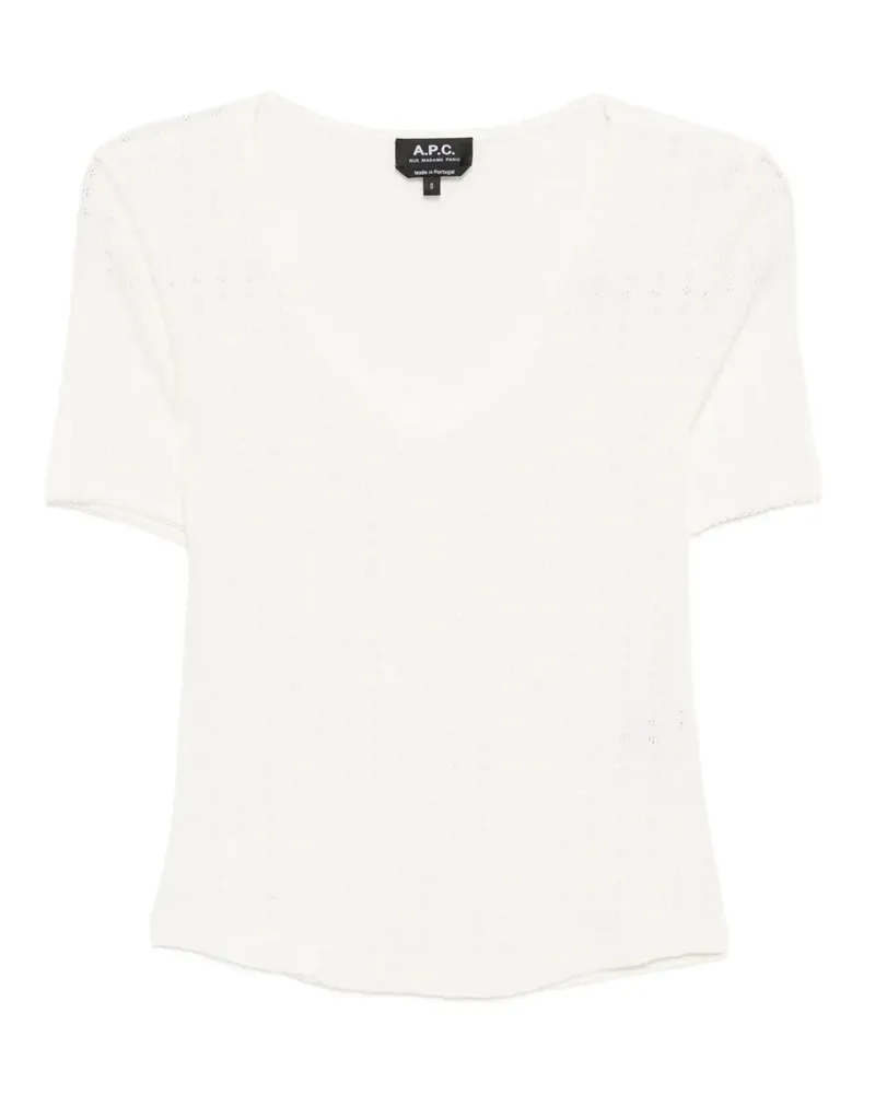 A.P.C. Livia T-Shirt - Weiß Weiß