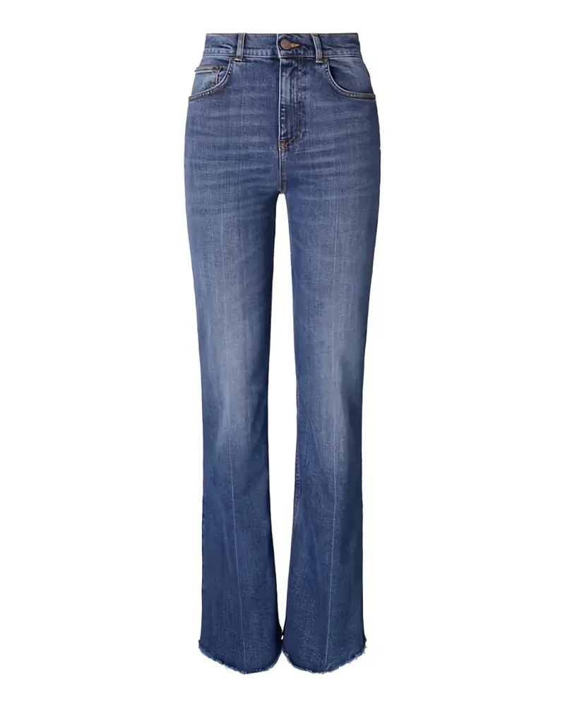 Tory Burch frayed bootcut jeans - Blau Blau