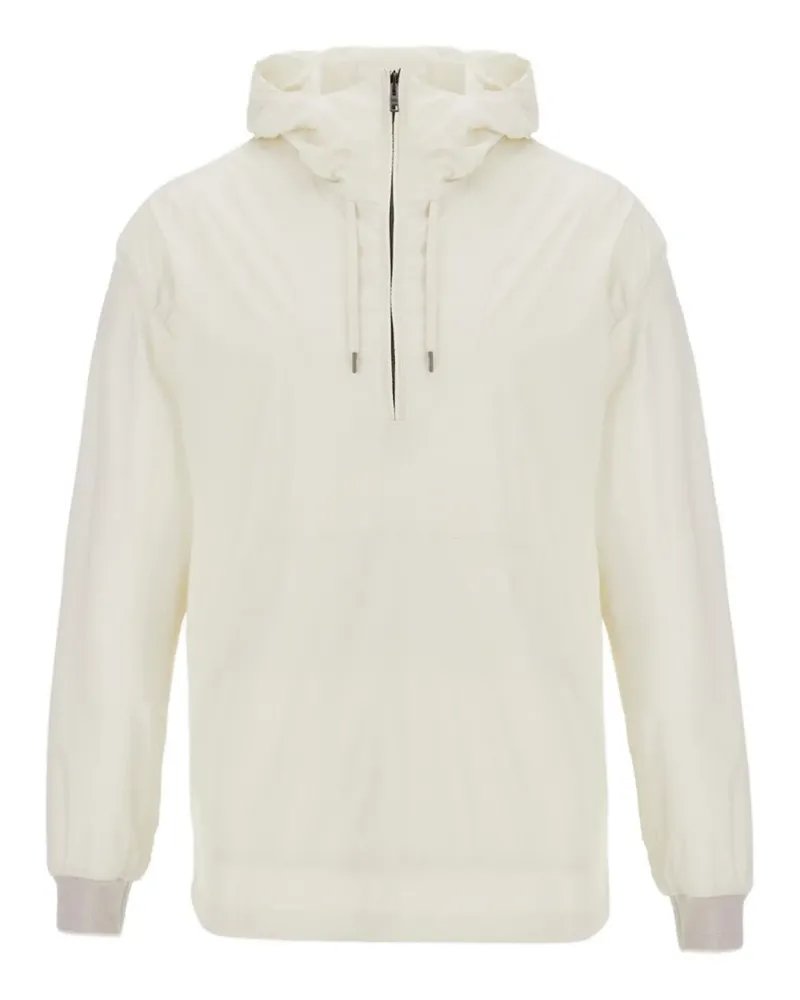 Herno Kapuzenjacke mit kurzem Reißverschluss - Weiß Weiß