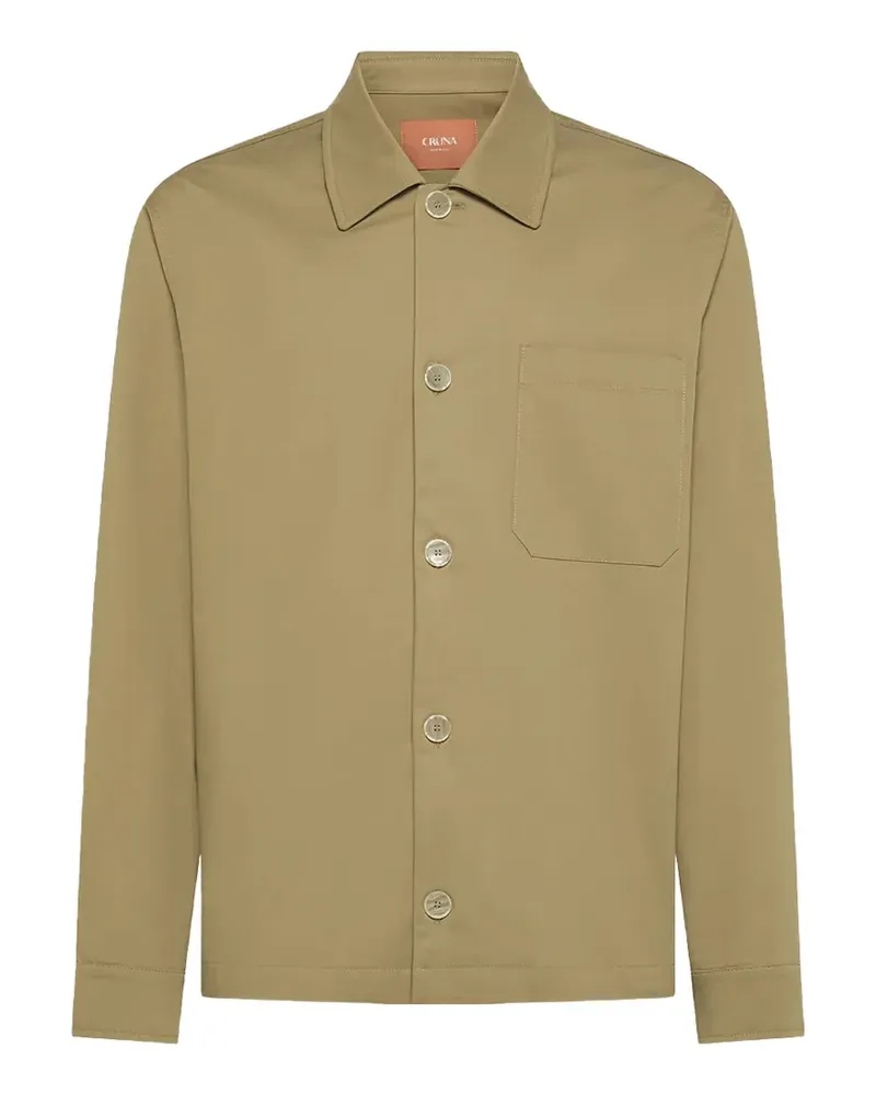 CRUNA Cardiff pocket-detail overshirt - Braun Braun