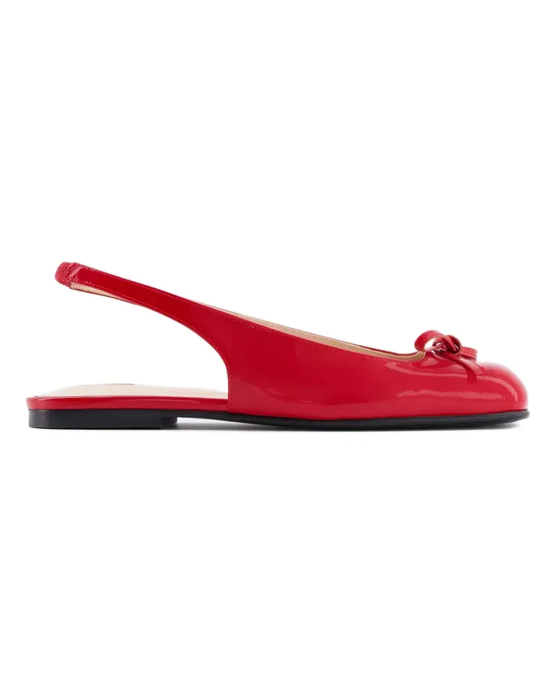 NODALETO Bulle Node SB Ballerinas mit Schleife - Rot Rot