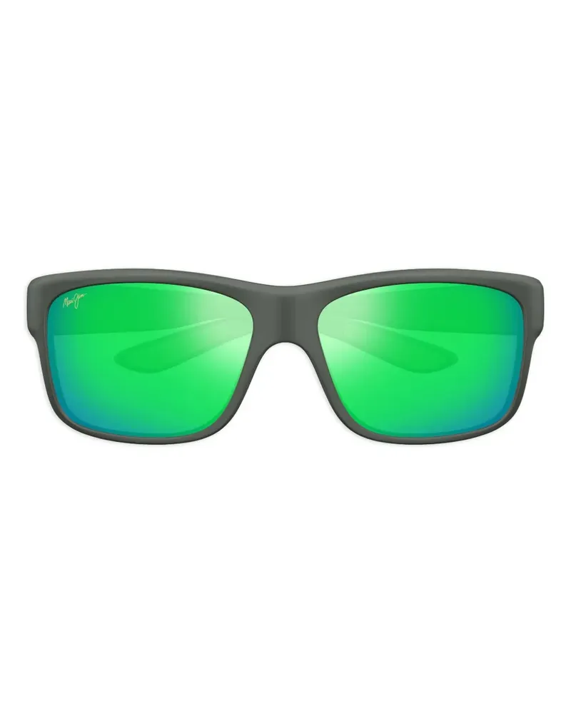 Maui Jim Eckige Southern Cross Sonnenbrille - Grün Grün