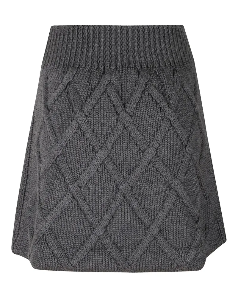 Jil Sander knitted mini skirt - Grau Grau