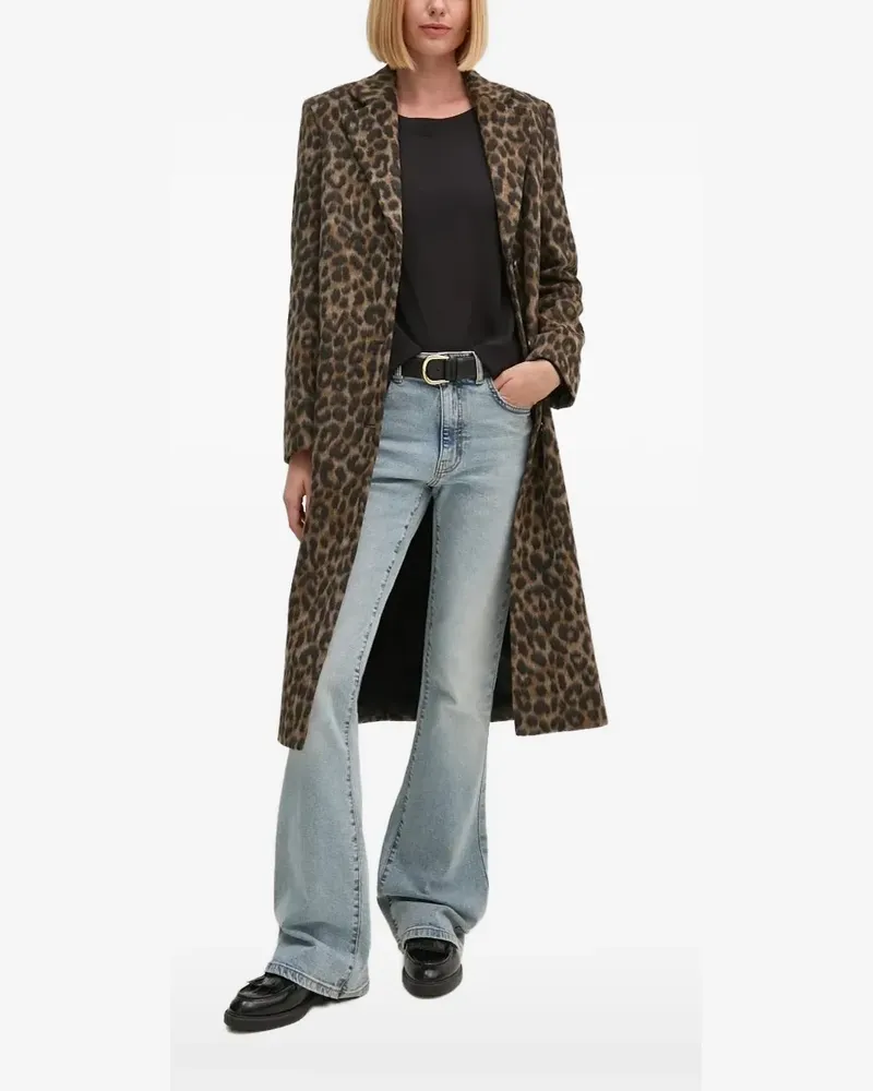 JOOP! Mantel mit Leoparden-Print - Braun Braun