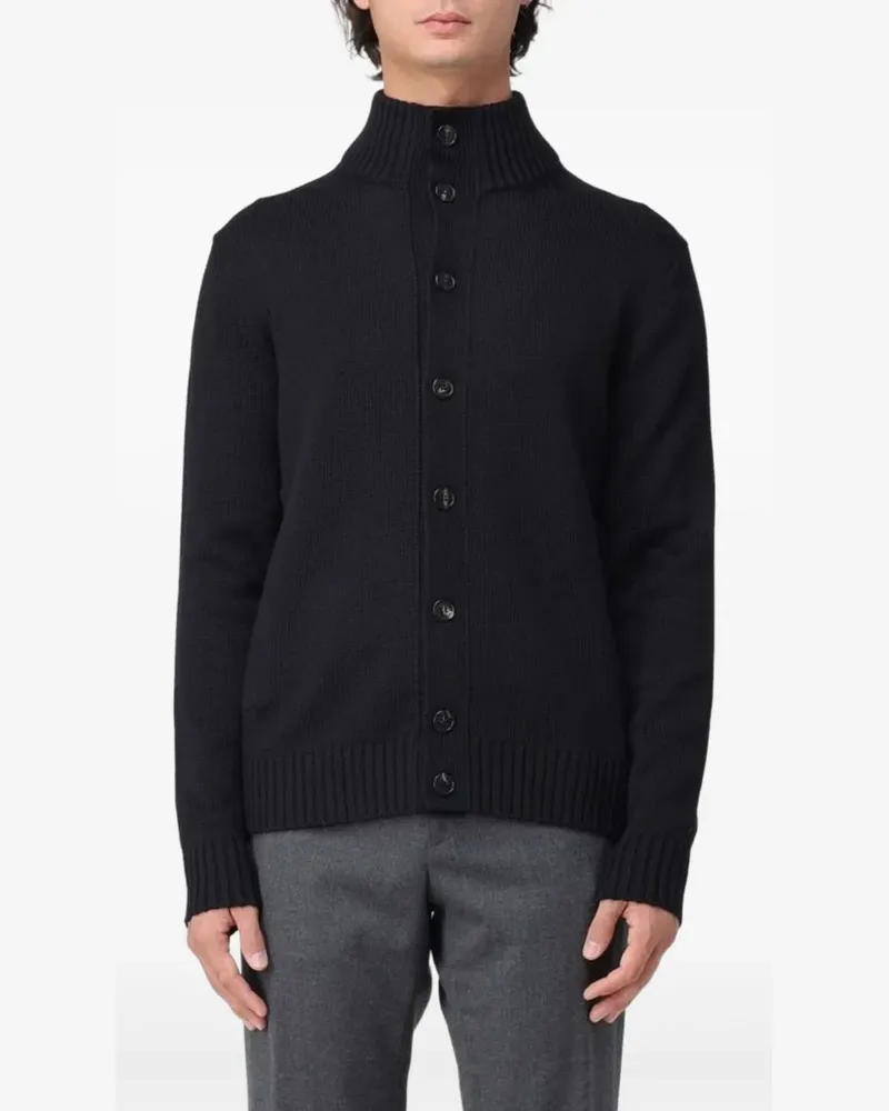 Zanone wool-blend cardigan - Schwarz Schwarz