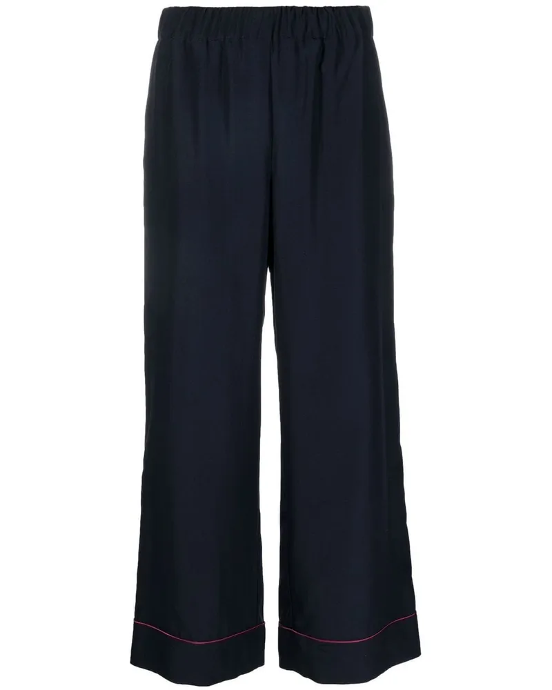 P.A.R.O.S.H. Gerade Cropped-Hose - Blau Blau