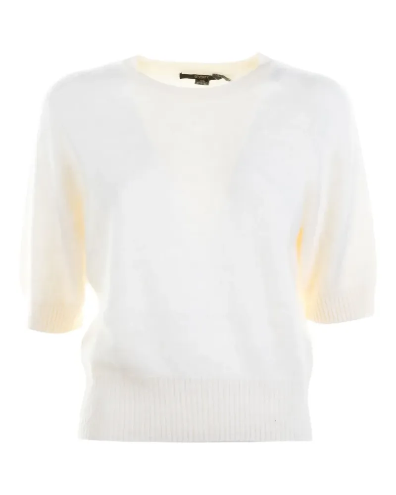 Seventy short-sleeve crew-neck top - Nude Nude