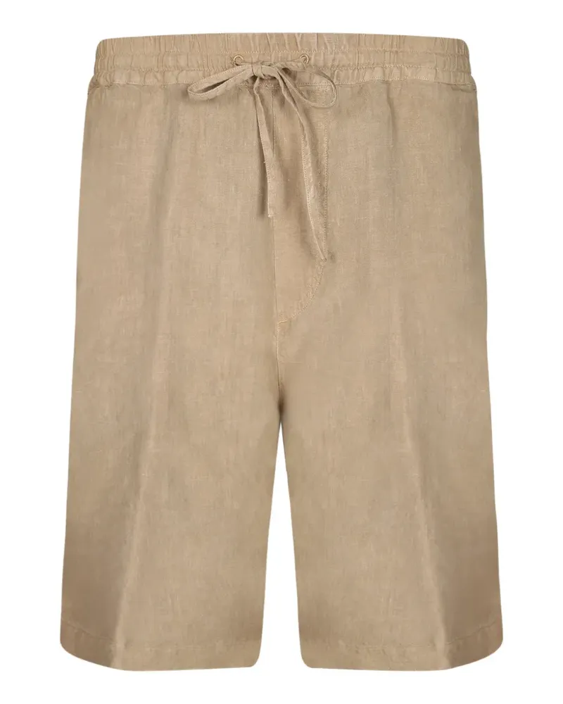120% Lino Shorts mit Kordelzug - Braun Braun