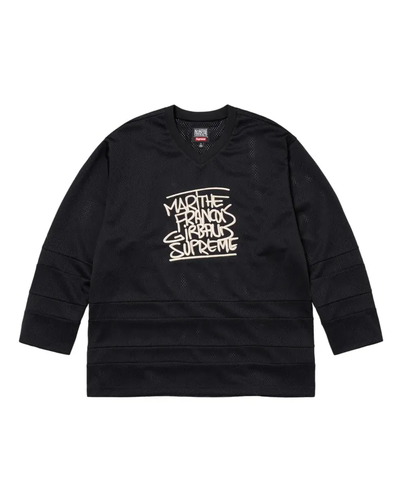 Supreme Being x Marithé + François Girbaud Jersey mit Logo-Stickerei - Schwarz Schwarz