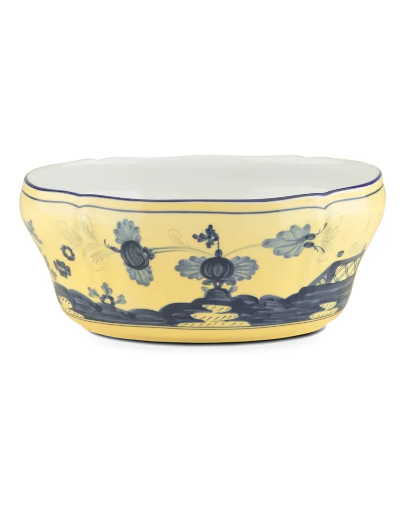 Ginori 1735 Salatschüssel mit Nelkenmotiv (25,5cm) - Gelb Gelb