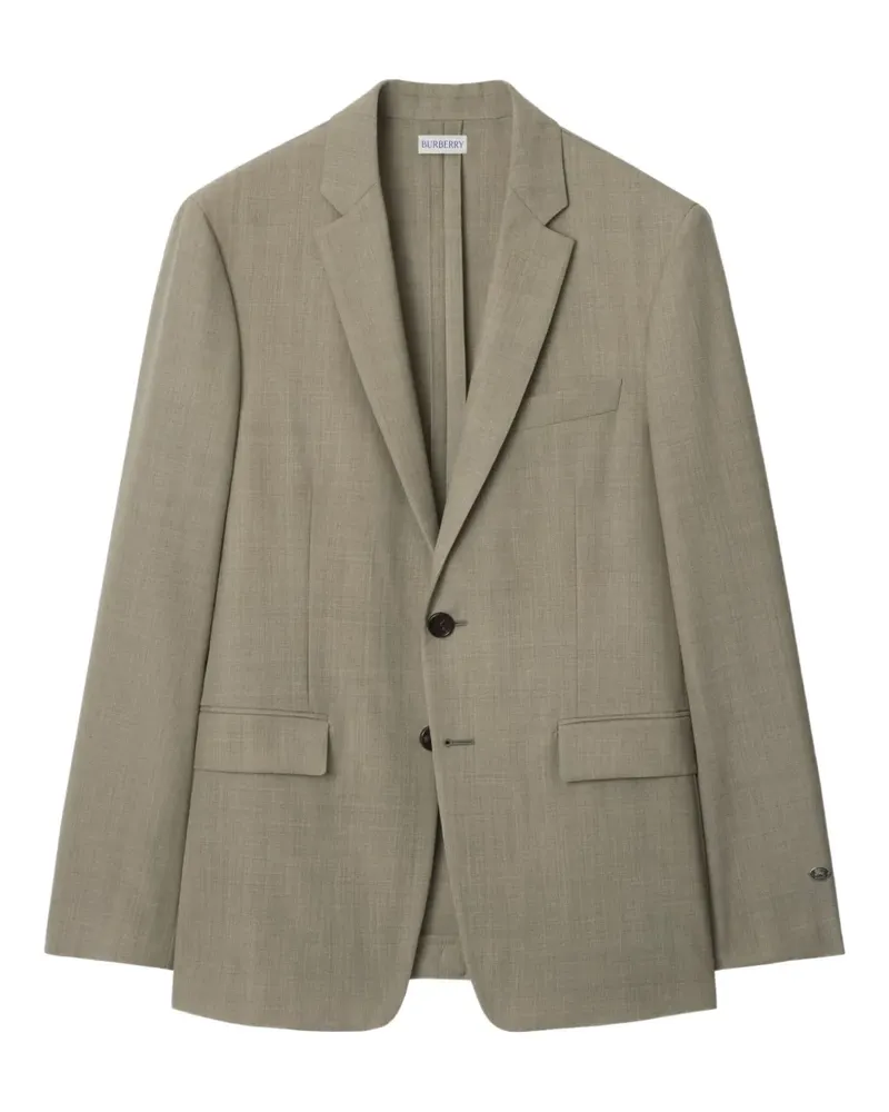 Burberry Einreihiges Sakko aus Wolle - Grün Grün