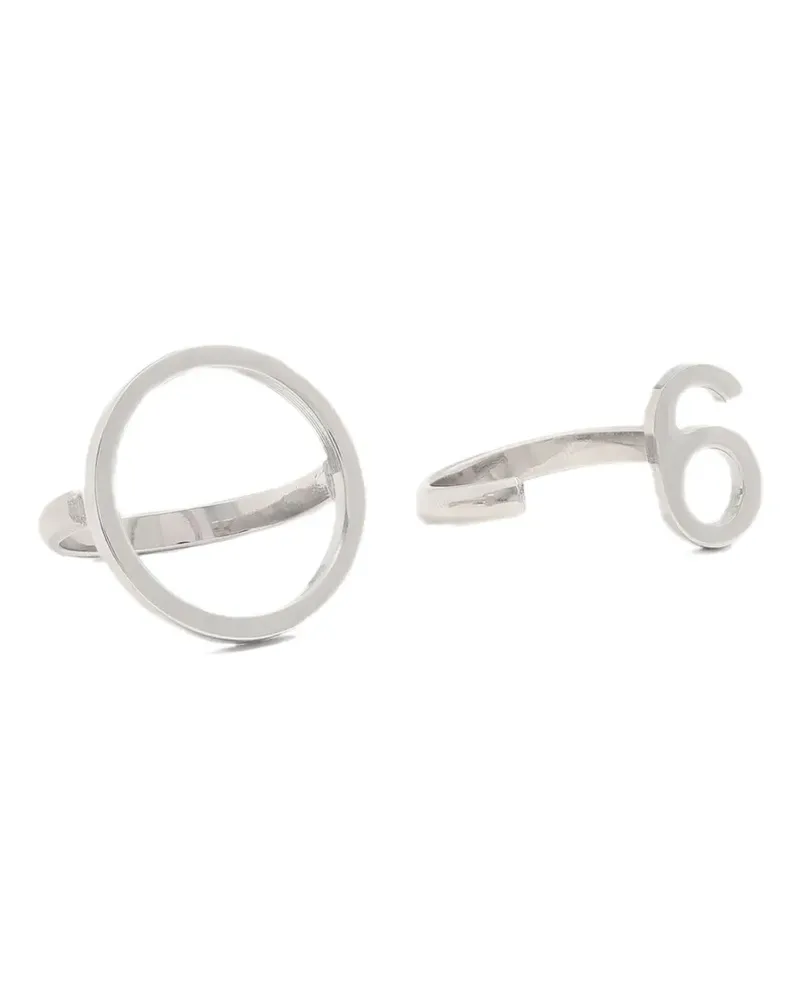Maison Margiela silver-tone rings (set of two) - Silber Silber
