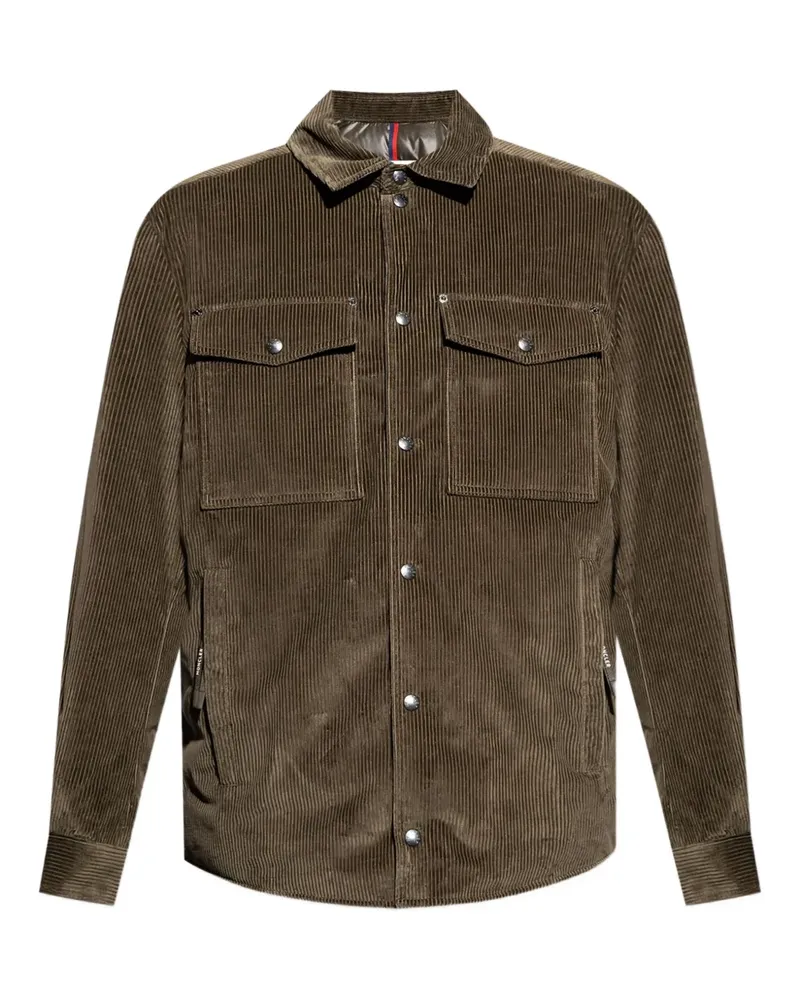 Moncler Cordjacke mit Knöpfen - Braun Braun