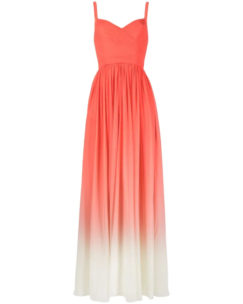 Elie Saab Seidenrobe mit Farbverlauf - Rot Rot