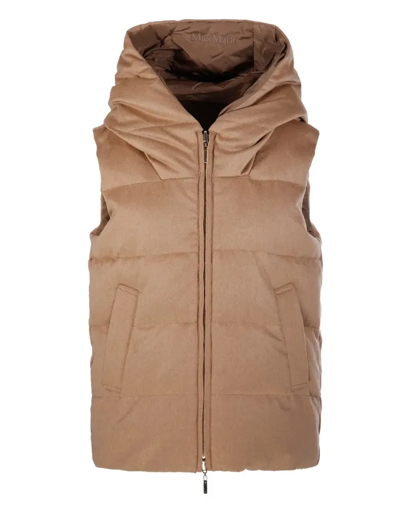 Max Mara Wendbare Weste mit Futter - Nude Nude