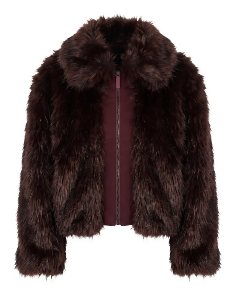 Mackage faux-fur collar coat - Braun Braun