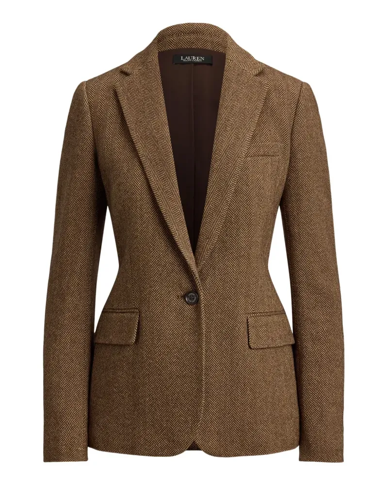 Ralph Lauren RL67 Blazer mit Fischgrätenmuster - Braun Braun