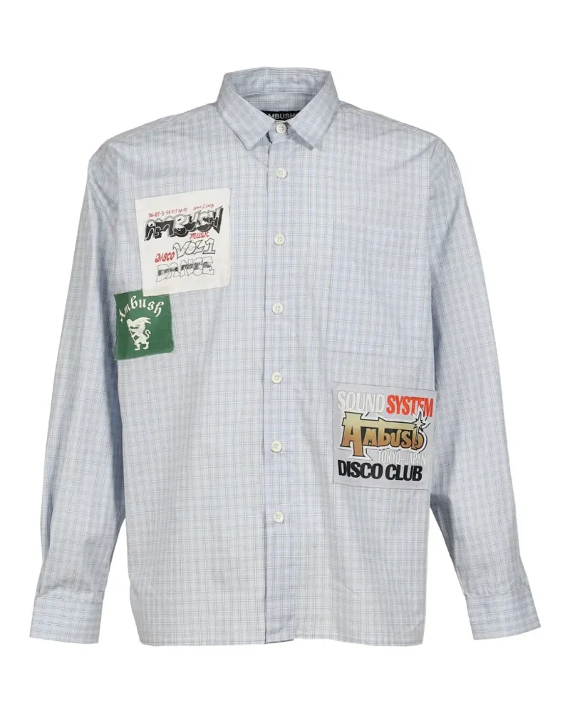 AMBUSH Hemd mit Patch-Detail - Blau Blau
