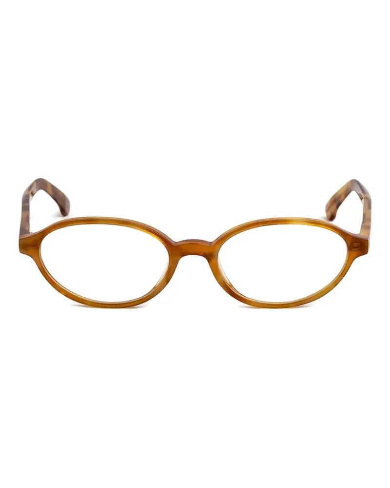 RETROSUPERFUTURE Numero 04 Brille mit rundem Gestell - Braun Braun