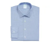 Schmales Hemd mit Karo - Blau