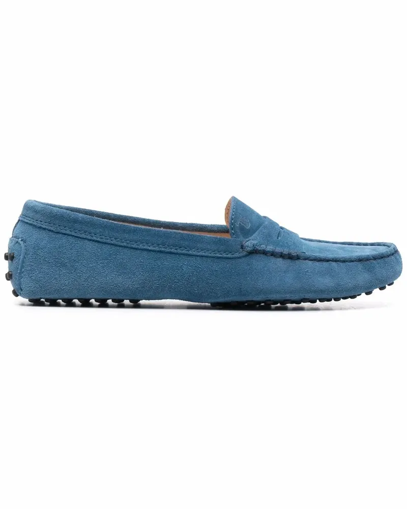 TOD'S Penny-Loafer aus Wildleder - Blau Blau