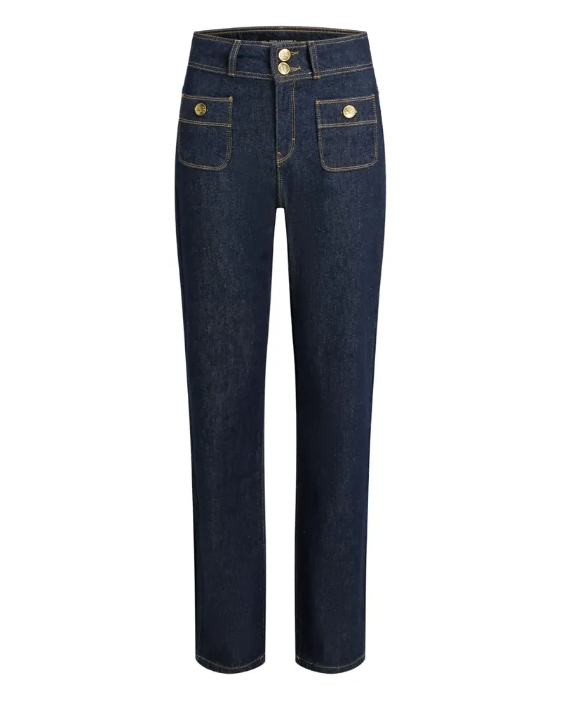 Karl Lagerfeld Jeans mit aufgesetzten Taschen - Blau Blau