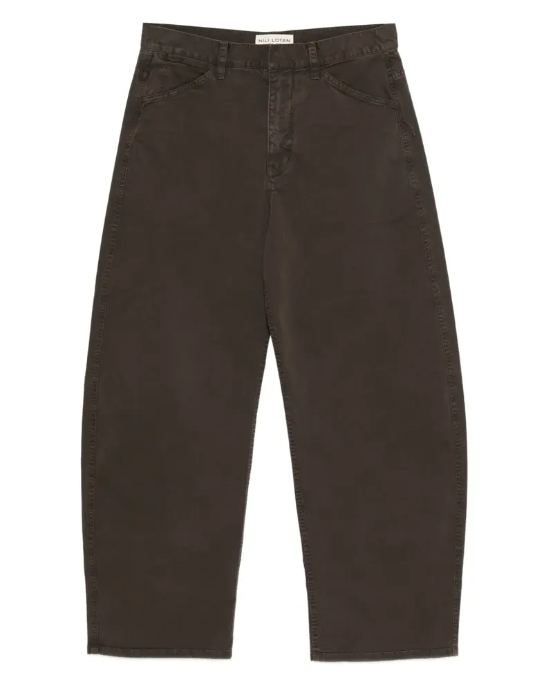 Nili Lotan Hose mit verdecktem Verschluss - Braun Braun