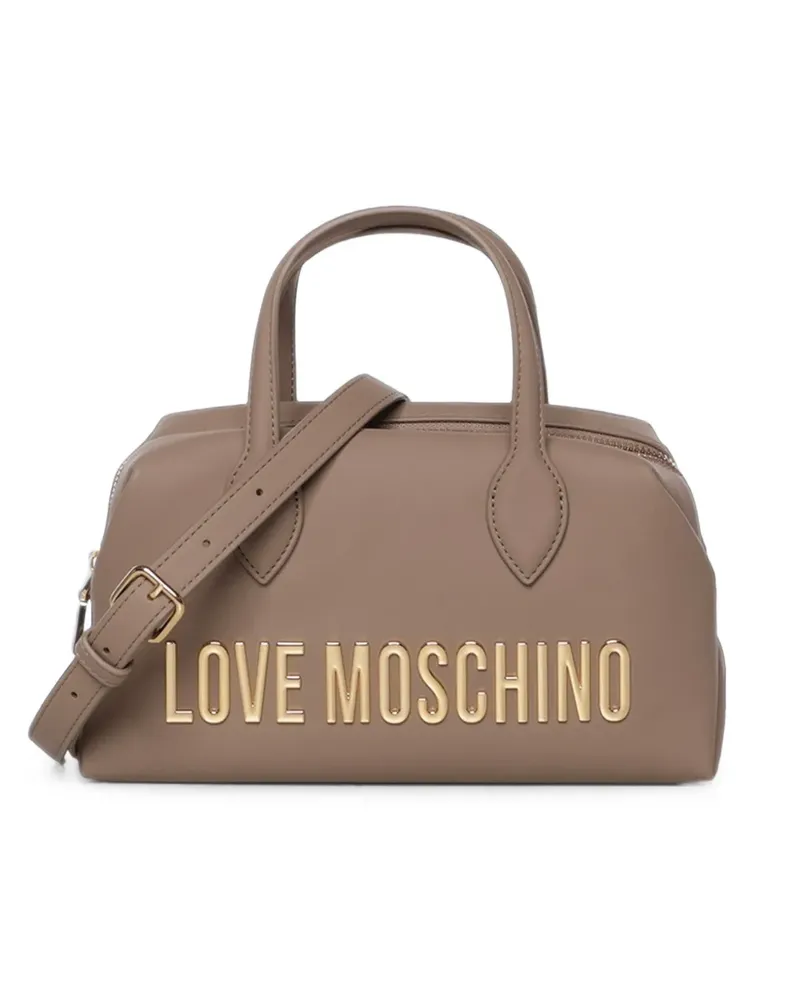 Moschino Shopper mit Logo - Nude Nude