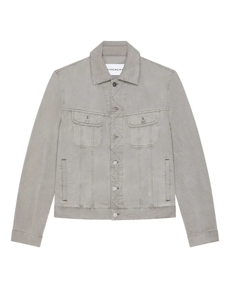 Givenchy jacket in grey denim with crease effect - Grau Grau