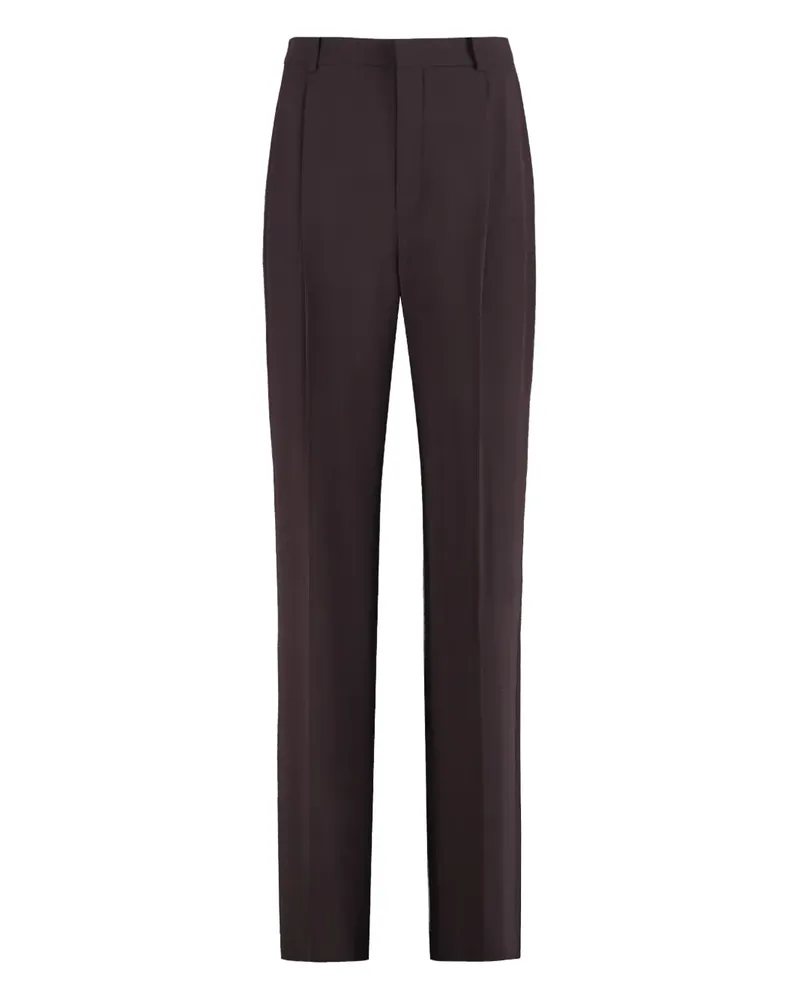 Saint Laurent Hose aus Seide - Braun Braun