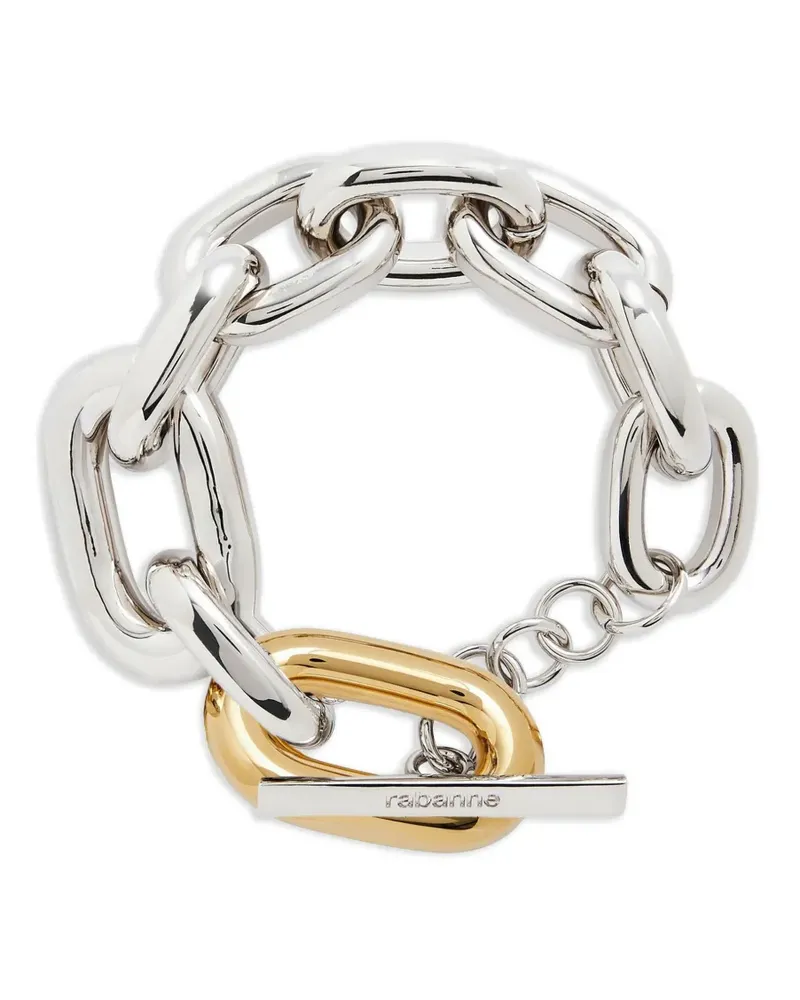 Paco Rabanne chain-link oval-link bracelet - Silber Silber