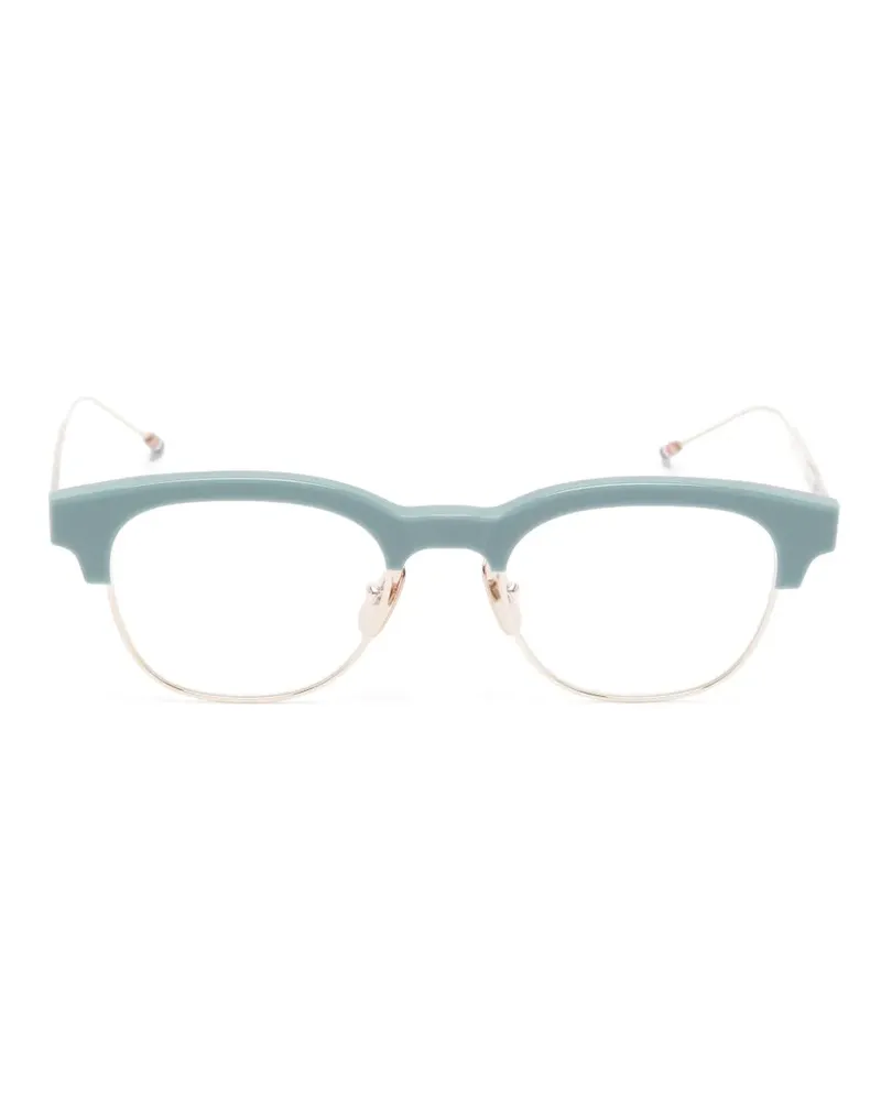 Thom Browne Brille mit rundem Gestell - Blau Blau