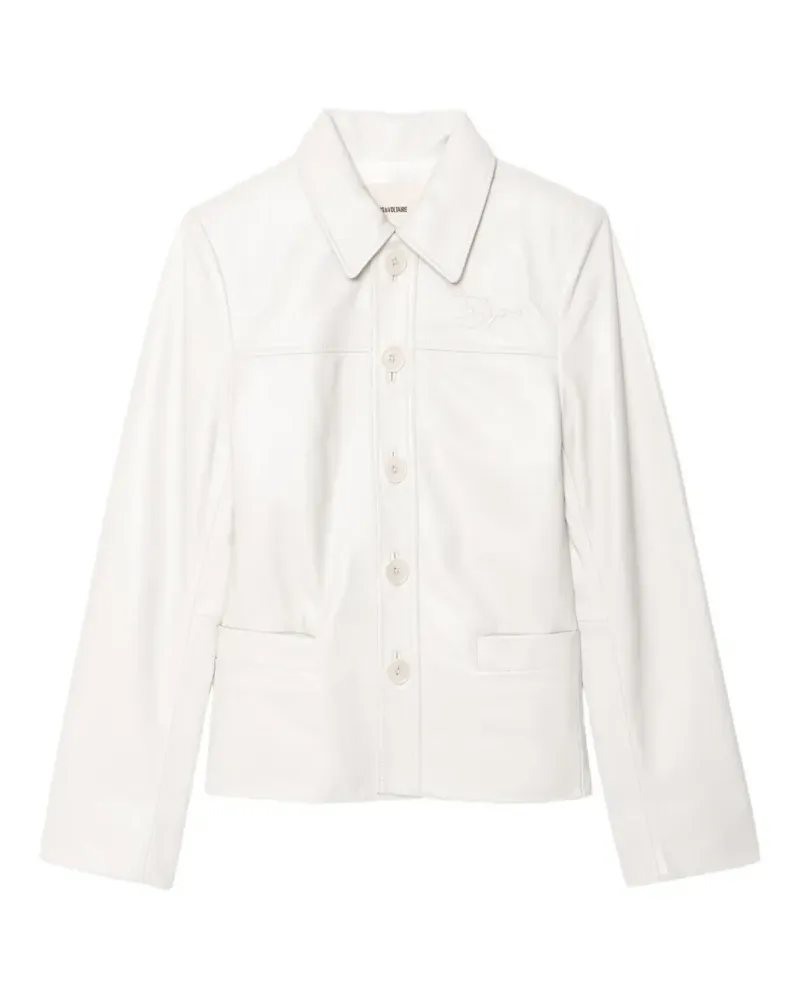 Zadig & Voltaire Liamys leather jacket - Weiß Weiß