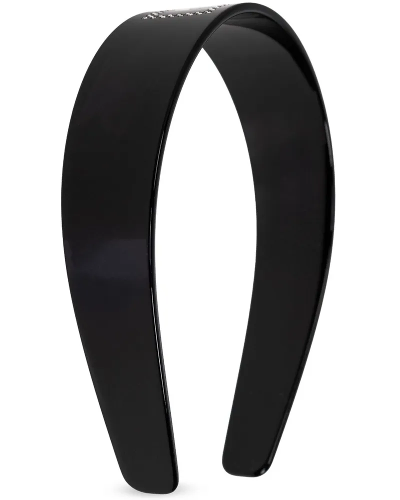Versace Haarreif mit Kristallen - Schwarz Schwarz