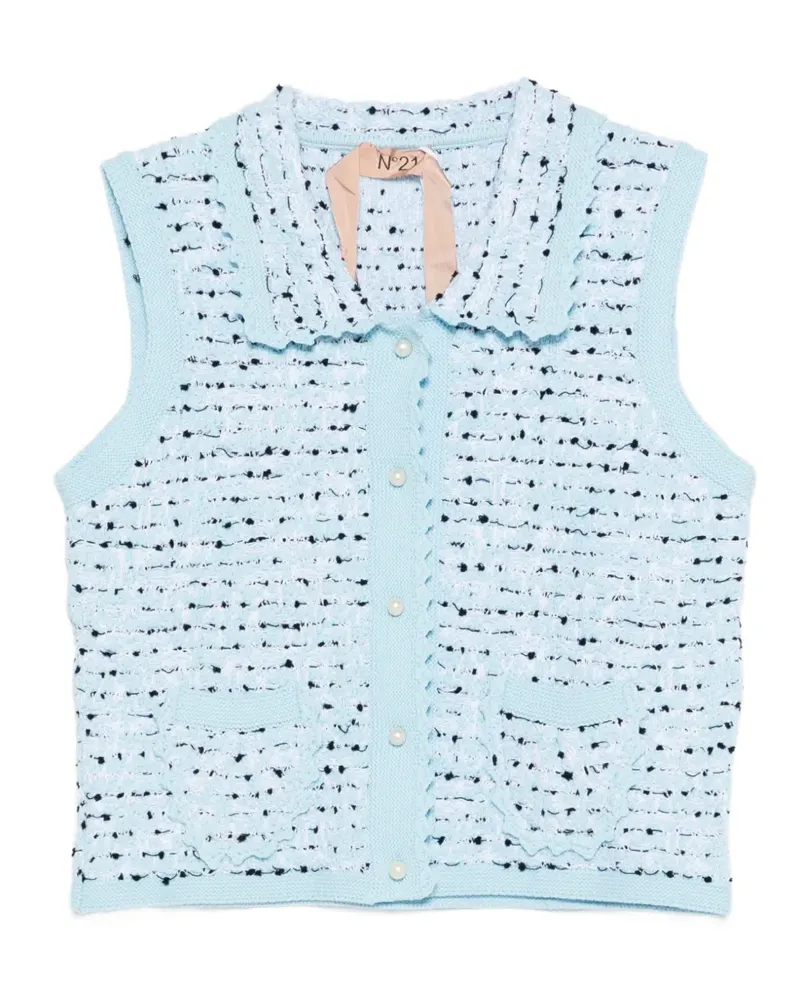 N° 21 button-fastening gilet - Blau Blau