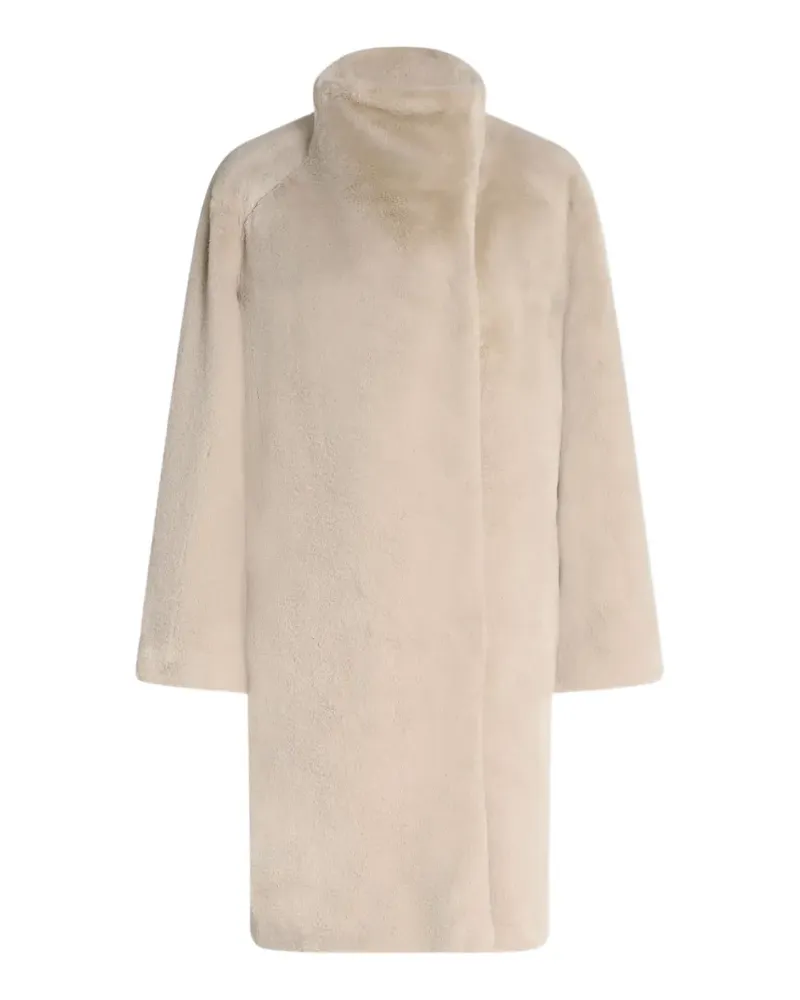 HUGO BOSS relaxed-fit teddy coat - Nude Nude