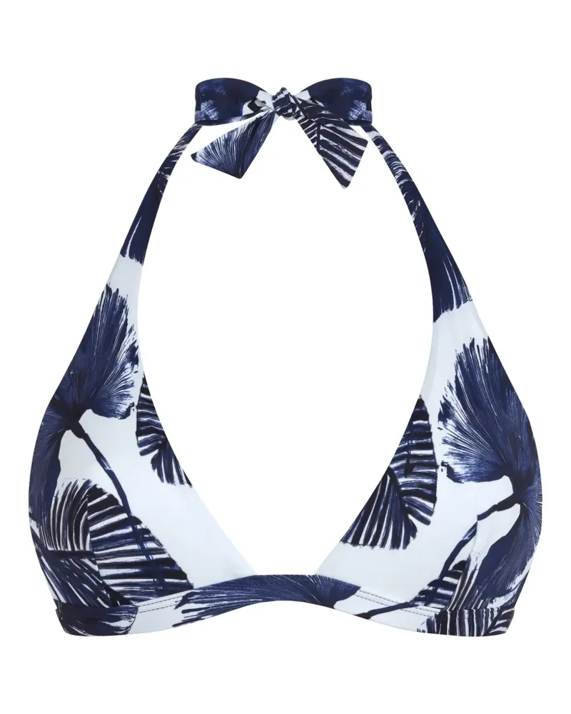 Vilebrequin Papagaio leaf-print bikini top - Weiß Weiß