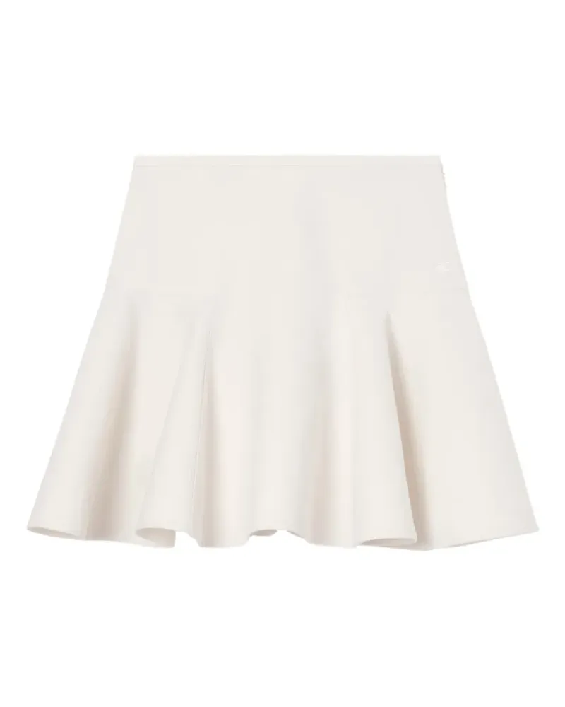 Burberry fit-and-flare cotton mini skirt - Weiß Weiß