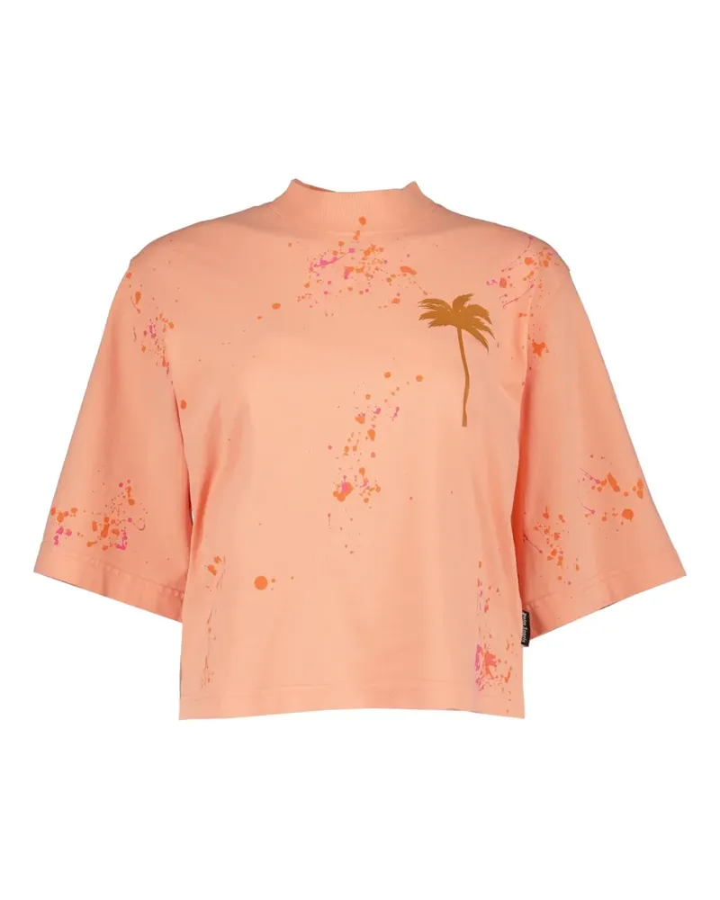 Palm Angels T-Shirt mit Logo-Print - Orange Orange