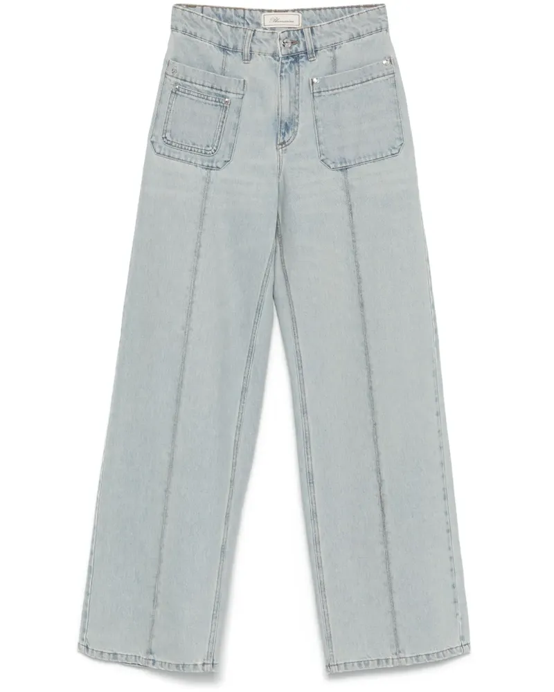 Blumarine Jeans mit Logo-Stickerei - Blau Blau