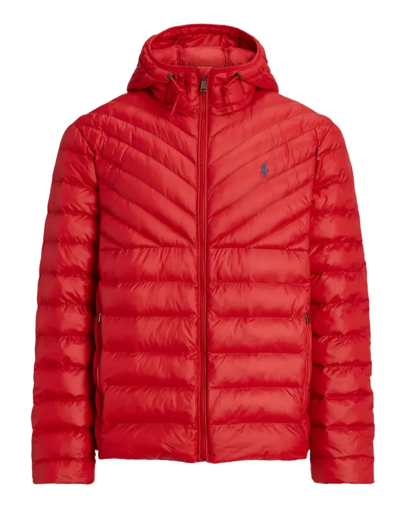 Ralph Lauren logo-embroidered hooded jacket - Rot Rot