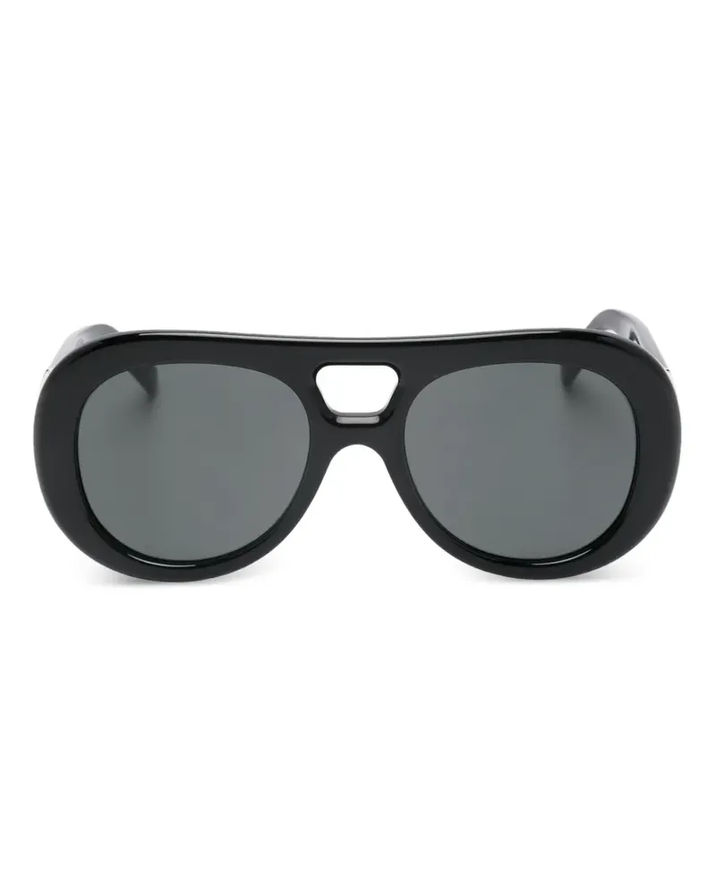 Givenchy Sonnenbrille mit ovalem Gestell - Schwarz Schwarz