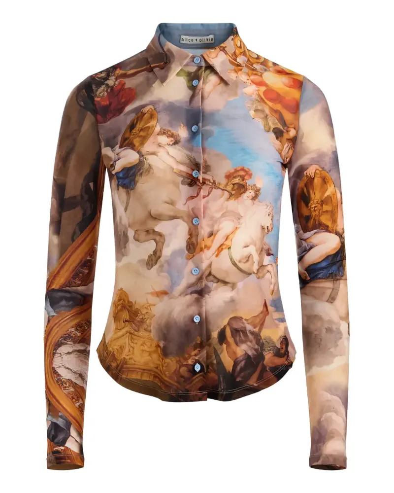 Alice + Olivia Jade buttoned shirt - Nude Nude