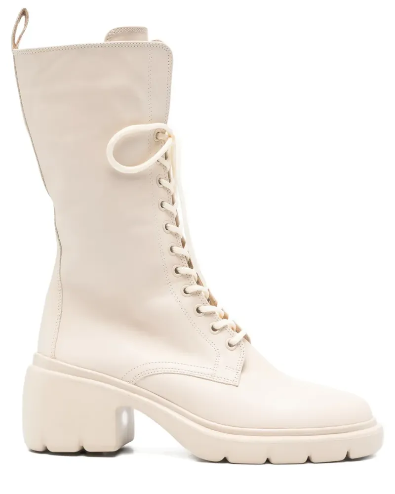 Högl Louise Schnürstiefel mit Profilsohle 65mm - Nude Nude