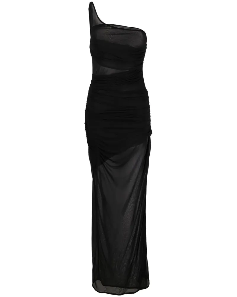 GAUGE81 Monroe One-Shoulder-Maxikleid - Schwarz Schwarz