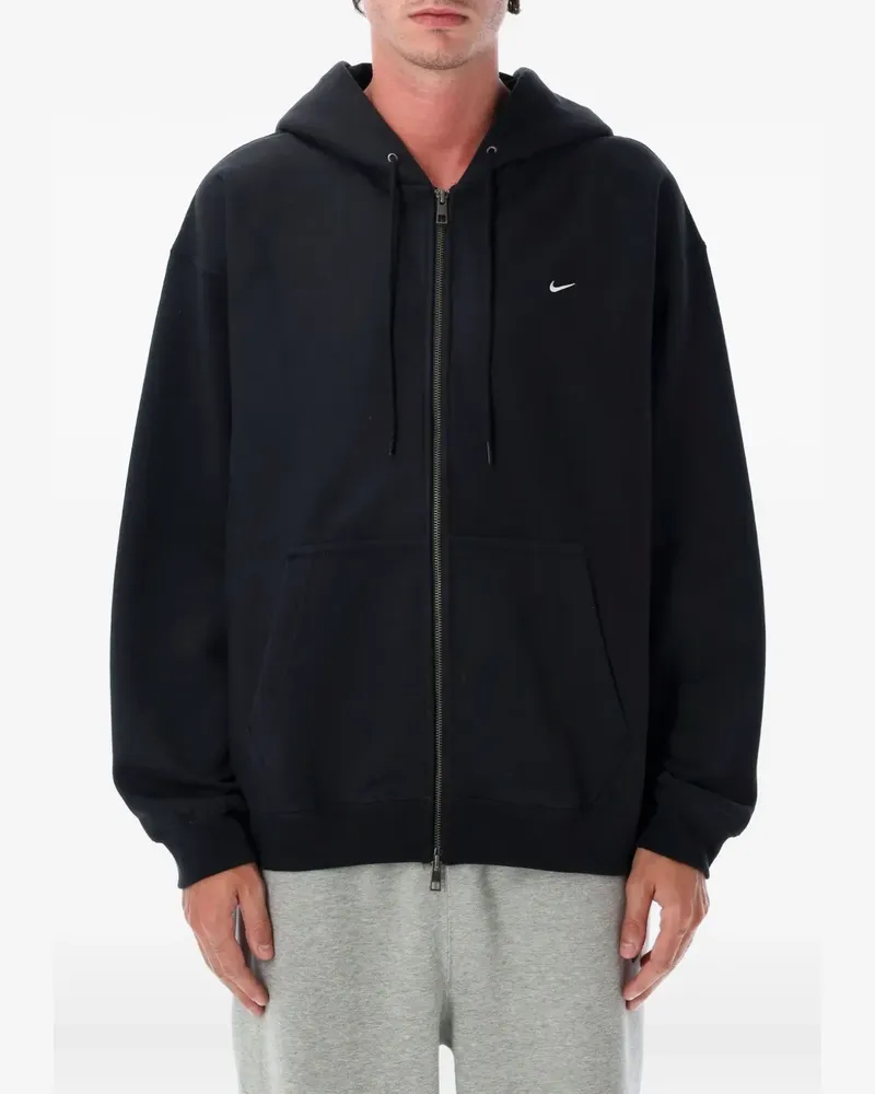 Nike Hoodie mit Logo-Stickerei - Schwarz Schwarz