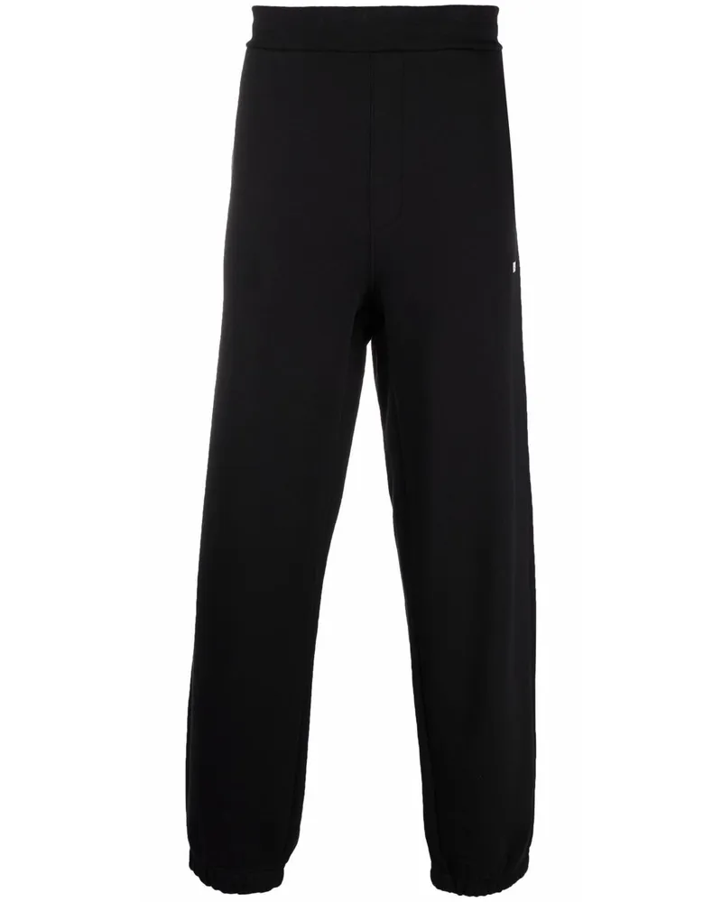 MSGM Jogginghose mit Logo-Print - Schwarz Schwarz