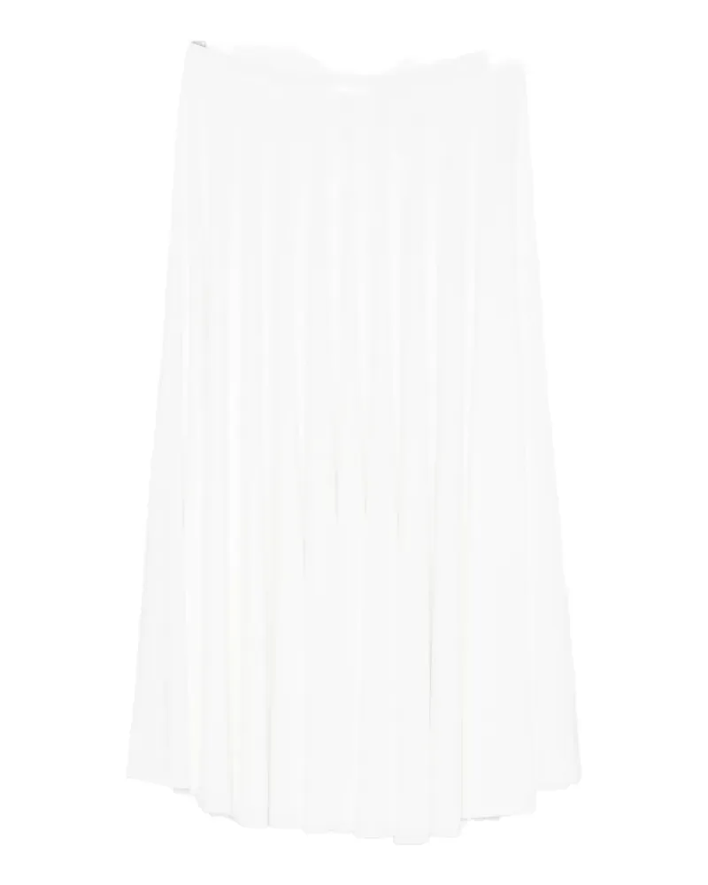 Norma Kamali draped midi skirt - Weiß Weiß