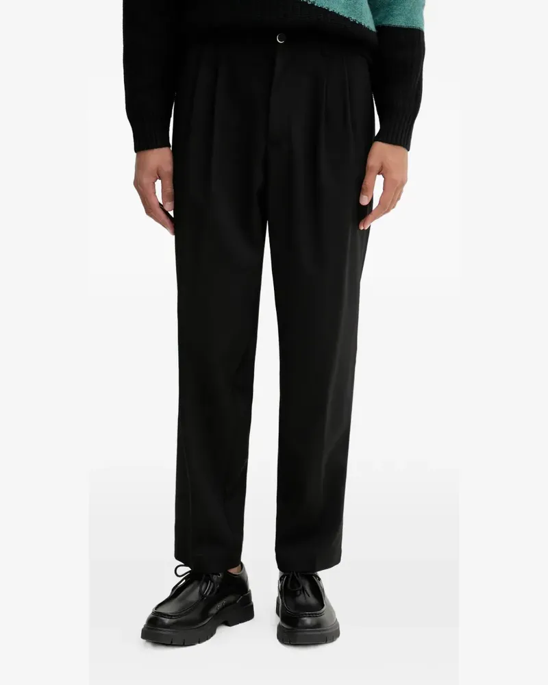 BARENA pleated trousers - Schwarz Schwarz